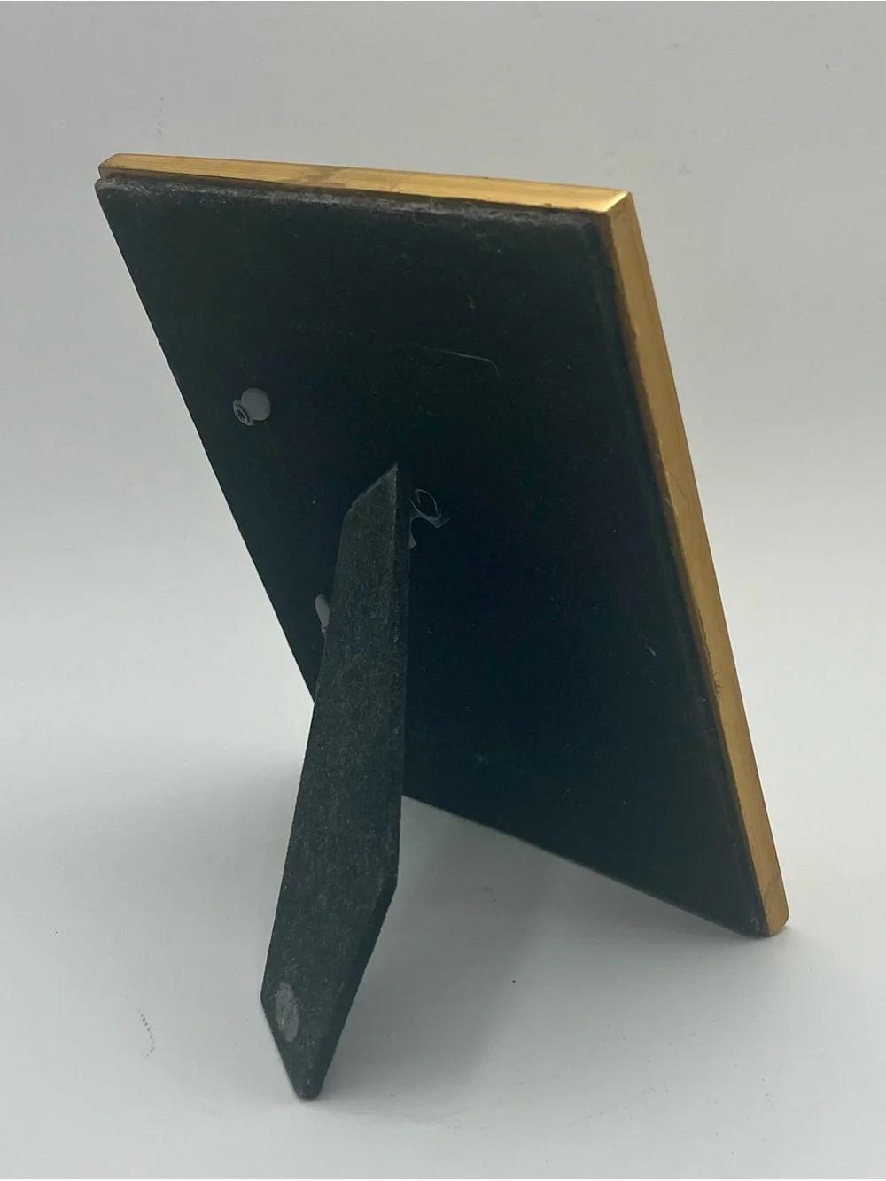 Brushed Gold Picture Frame, Easel Back 6 1/2